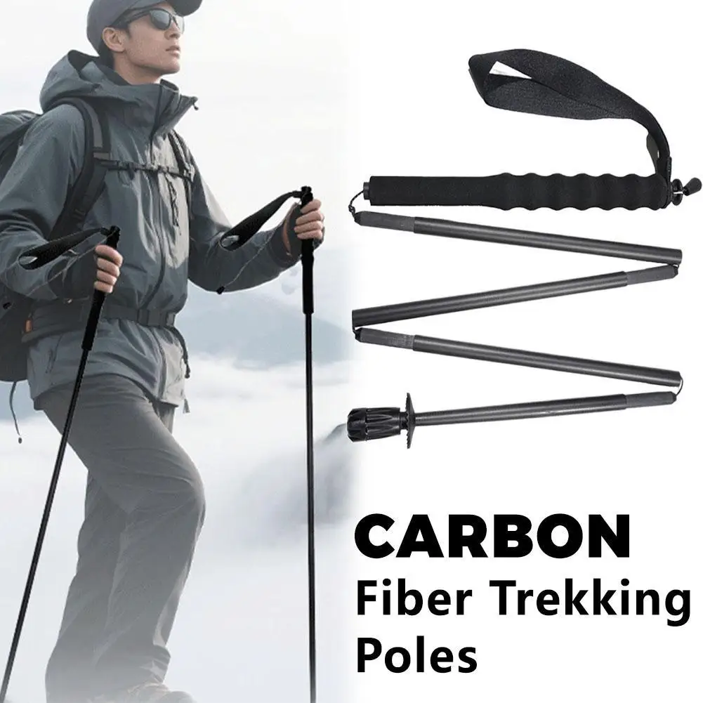 Premium Ultralight Carbon Fiber Folding Trekking Pole, Ultralight Collapsible Outdoor Hiking Stick for Trail Running&Outdoor Use
Premium Ultralight Carbon Fiber Folding Trekking Pole, Ultralight Collapsible Outdoor Hiking Stick for Trail Running&Outdoor Use