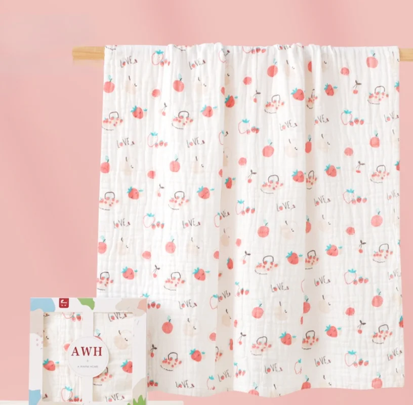 Children's Cotton Gauze Bath Towel Breathable Six-layer Gauze Towel Printed Quilt Cover Blanket Comfortable Bath Towel Unisex
Children's Cotton Gauze Bath Towel Breathable Six-layer Gauze Towel Printed Quilt Cover Blanket Comfortable Bath Towel Unisex