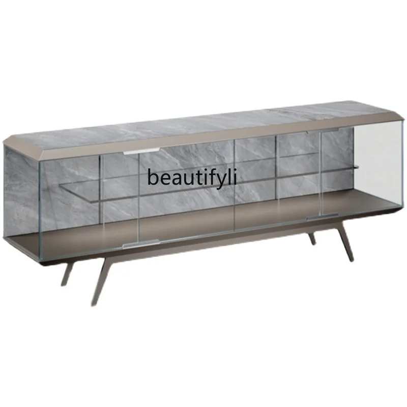 Italian Light Luxury High-End Sideboard Cabinet Luxurious and Simple Tea Cabinet Restaurant Home Glass Stainless Steel Locker
Italian Light Luxury High-End Sideboard Cabinet Luxurious and Simple Tea Cabinet Restaurant Home Glass Stainless Steel Locker