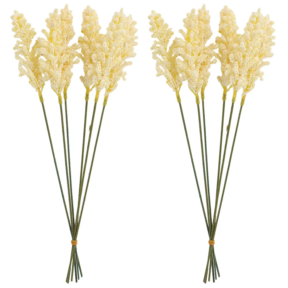 12 Pcs Artificial Grain Flowers Realistic Plastic Foam Home Decor Indoor Outdoor Balcony Yard Garden nament Fake Plants Long
12 Pcs Artificial Grain Flowers Realistic Plastic Foam Home Decor Indoor Outdoor Balcony Yard Garden nament Fake Plants Long