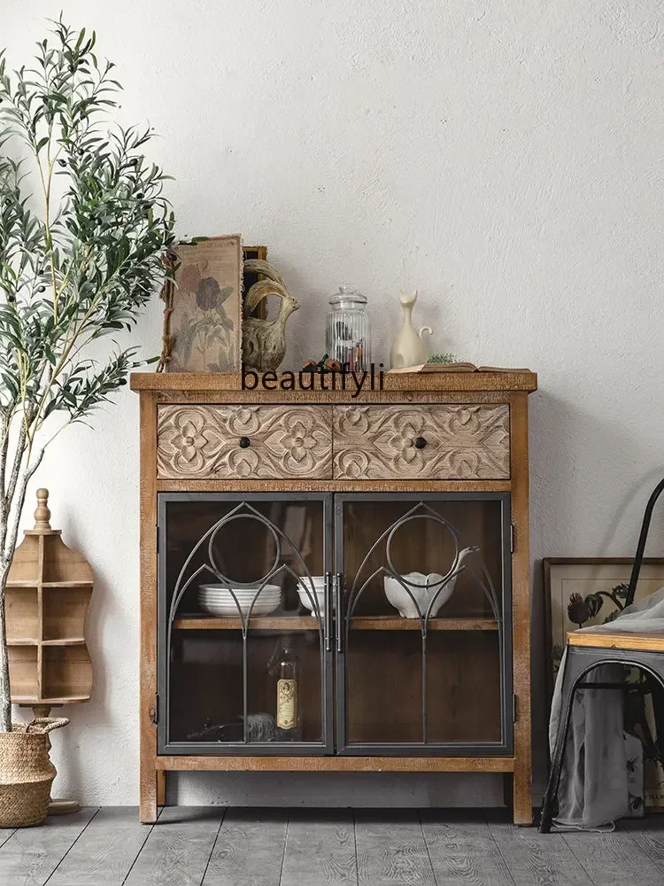 zq Retro American Entrance Cabinet Solid Wood Sideboard Living Room Storage Organizer Cabinet Home
zq Retro American Entrance Cabinet Solid Wood Sideboard Living Room Storage Organizer Cabinet Home