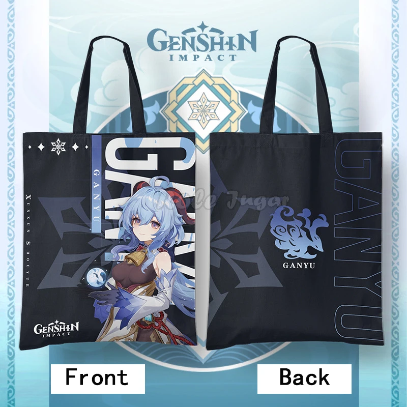 Genshin Impact Fashion Canvas Shopper Bags Women Gothic Punk Cosplay Gan Yu Shoulder Bag Harajuku Large Capacity Vintage Handbag
Genshin Impact Fashion Canvas Shopper Bags Women Gothic Punk Cosplay Gan Yu Shoulder Bag Harajuku Large Capacity Vintage Handbag