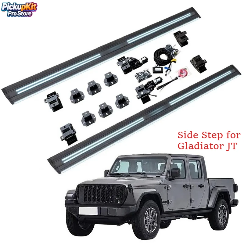 Easy Install Aluminum Automatic Electric Power Running Boards Side Steps for Gladiator JT 2022+
Easy Install Aluminum Automatic Electric Power Running Boards Side Steps for Gladiator JT 2022+