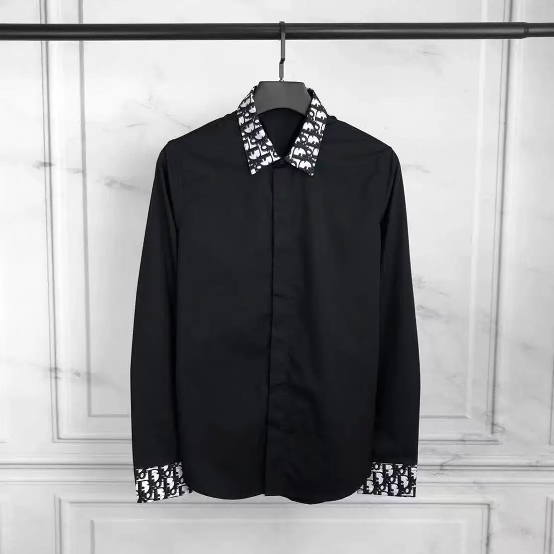 Light Luxury Spring and Autumn Letter Slim-fit Long Sleeve Men's Trend Shirt High-end Business Fashion Casual Shirt
Light Luxury Spring and Autumn Letter Slim-fit Long Sleeve Men's Trend Shirt High-end Business Fashion Casual Shirt