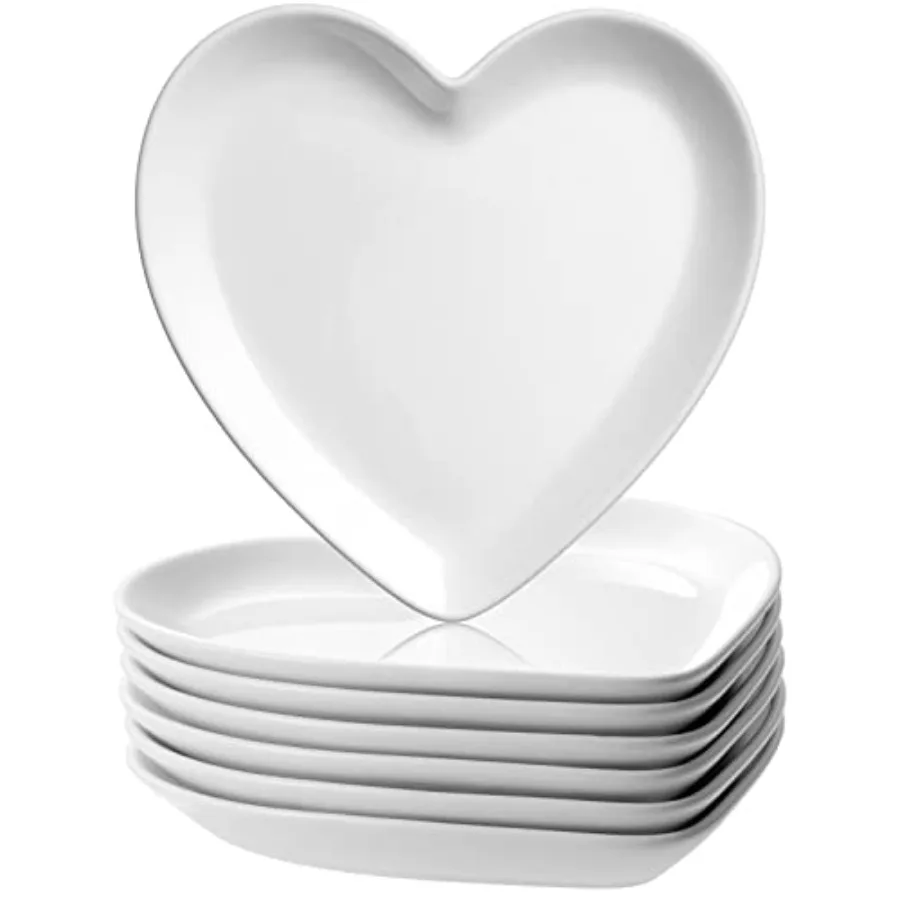 12 Pcs Heart Shaped Plates Ceramic Plates 7.4 Inch Heart Dish Porcelain Cute Dishe for Dessert Appetizer Steak Snacks Daily Hom
12 Pcs Heart Shaped Plates Ceramic Plates 7.4 Inch Heart Dish Porcelain Cute Dishe for Dessert Appetizer Steak Snacks Daily Hom