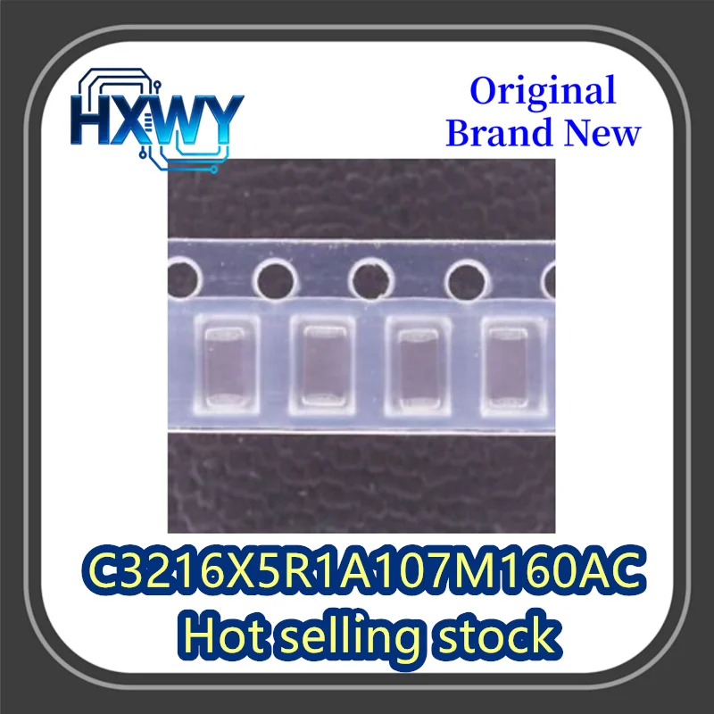 (10/50 pieces) C3216X5R1A107M160AC 100uF ±20% 10V X5R Brand new original in stock fast shipping.
(10/50 pieces) C3216X5R1A107M160AC 100uF ±20% 10V X5R Brand new original in stock fast shipping.