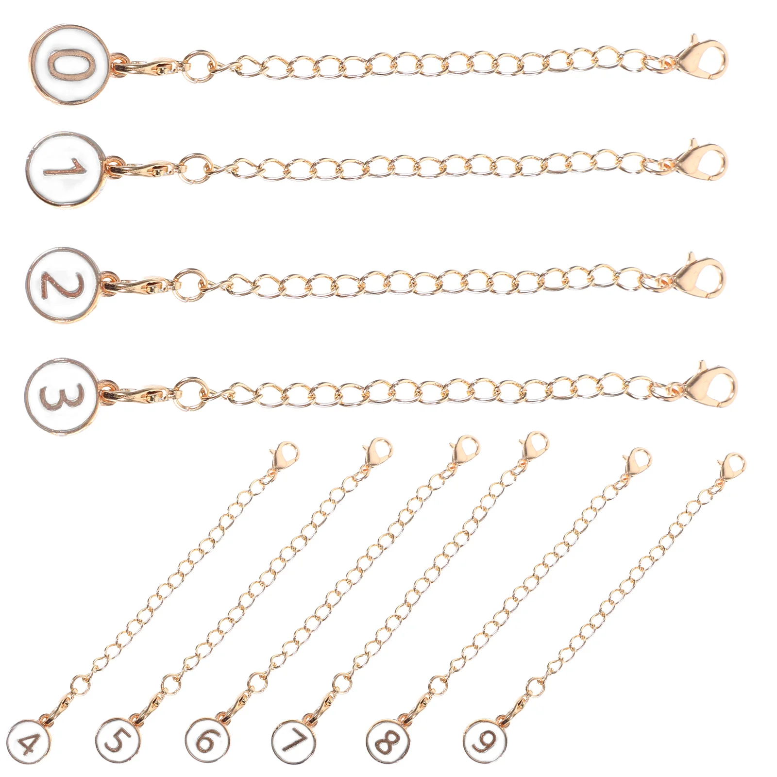 10 Pcs Number Charms Chain Decorative Hanging Accessories for Water Fashion Number Charms Cup Bag Key Pendant Jewelry Parts
10 Pcs Number Charms Chain Decorative Hanging Accessories for Water Fashion Number Charms Cup Bag Key Pendant Jewelry Parts