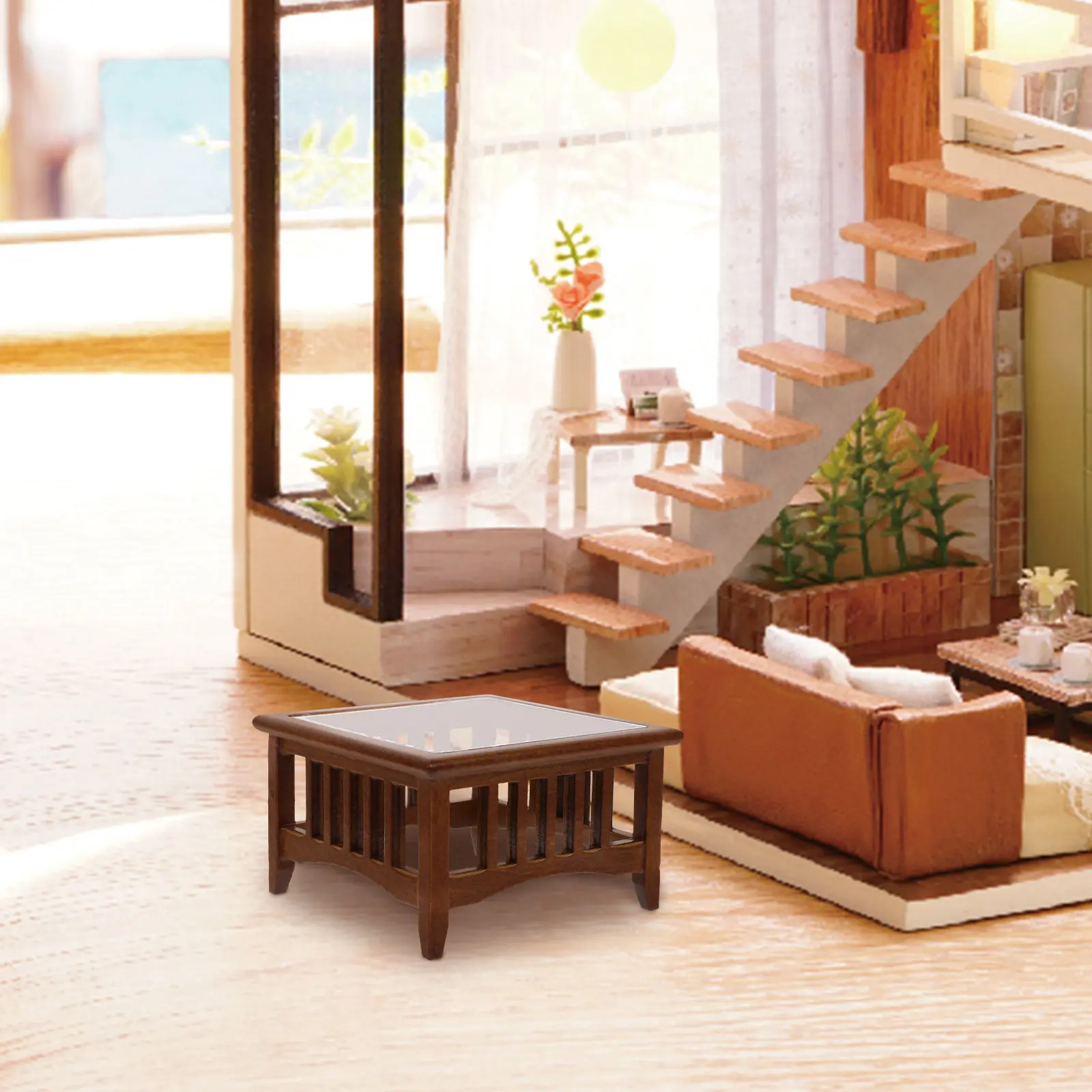 Miniature Wood Tea Table Exquisite Side Table for Mini House Furniture Micro Landscape Decoration Miniature Furniture
Miniature Wood Tea Table Exquisite Side Table for Mini House Furniture Micro Landscape Decoration Miniature Furniture
