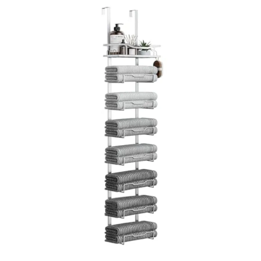 Hanging Towel Racks for Bathroom No Drill - Over The Door Bath Towel Storage Organizer for Small Bathrooms - Back Door Large ed
Hanging Towel Racks for Bathroom No Drill - Over The Door Bath Towel Storage Organizer for Small Bathrooms - Back Door Large ed
