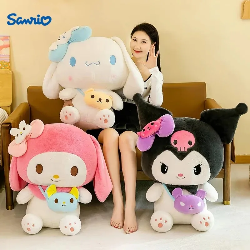 Плюшевые игрушки Sanrio Cinnamoroll, Kuromi, My Melody, 40/50/80 см, большие размеры, мультяшные, милые, мягкие, удобные, детские игрушки, подарок
Плюшевые игрушки Sanrio Cinnamoroll, Kuromi, My Melody, 40/50/80 см, большие размеры, мультяшные, милые, мягкие, удобные, детские игрушки, подарок