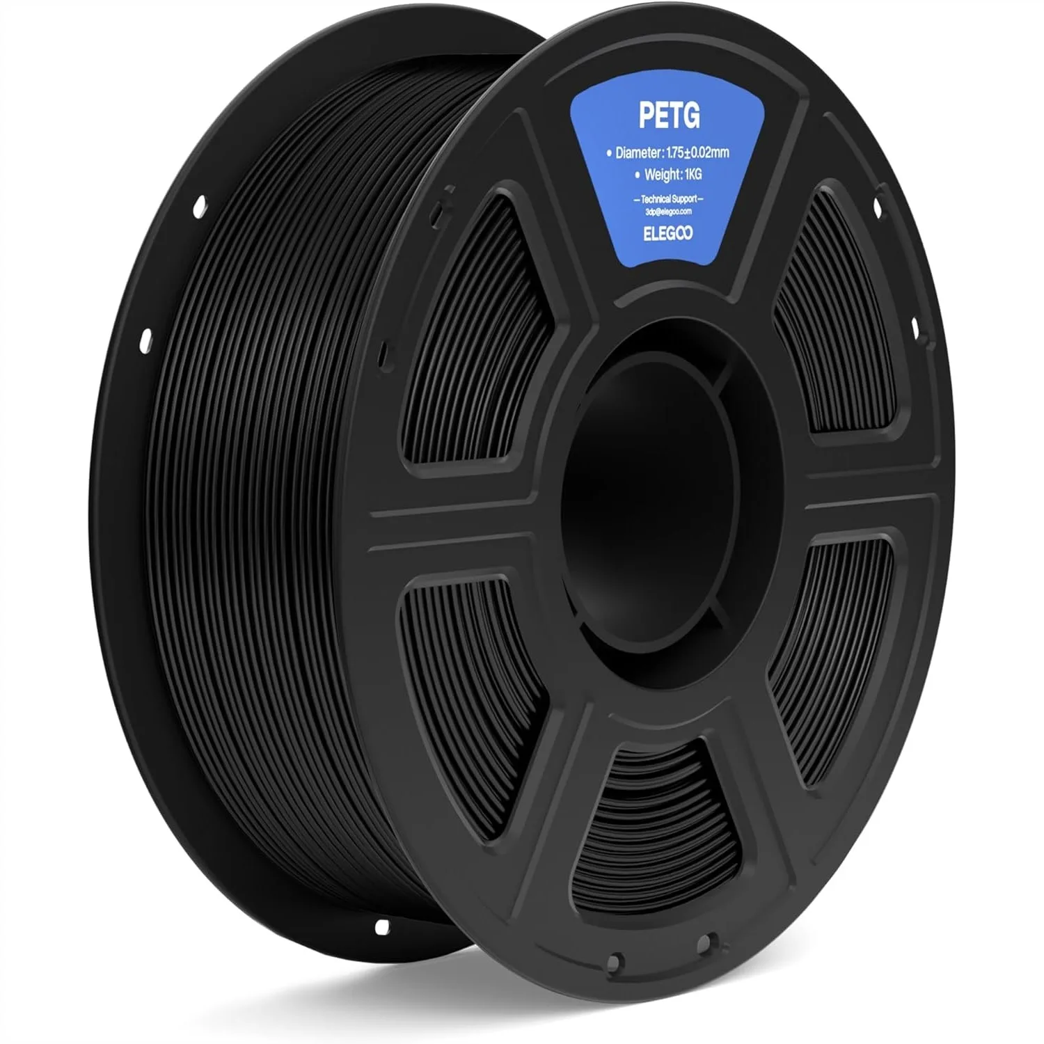 PETG Filament 1.75mm Black 1KG, 3D Printer Filament Dimensional Accuracy +/- 0.02 mm, 1kg Spool for Most FDM Printers
PETG Filament 1.75mm Black 1KG, 3D Printer Filament Dimensional Accuracy +/- 0.02 mm, 1kg Spool for Most FDM Printers