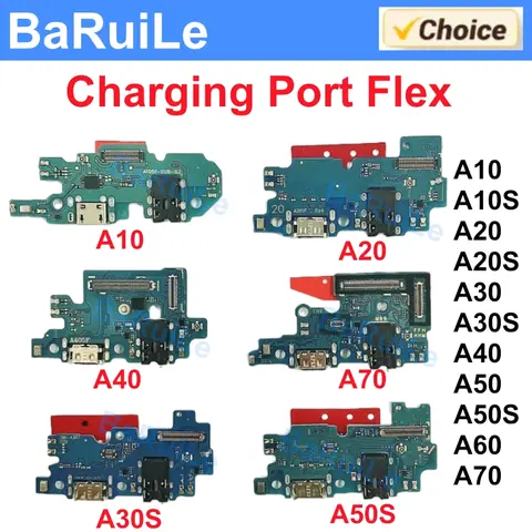 1pcs Charging Port Board For Samsung A70 A50 A40 A30 A20 A10 A30S A50S A20S A21S A22 Fast Charger Connector USB Dock Flex Cable