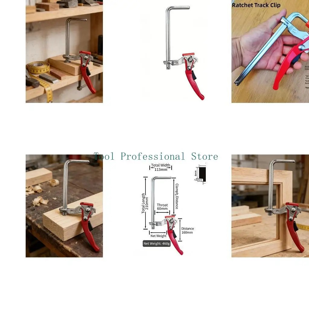 57QF Ratcheting Table Clamp F Clamp with Antislip Pad for Cabinet and Carpentry Work
57QF Ratcheting Table Clamp F Clamp with Antislip Pad for Cabinet and Carpentry Work