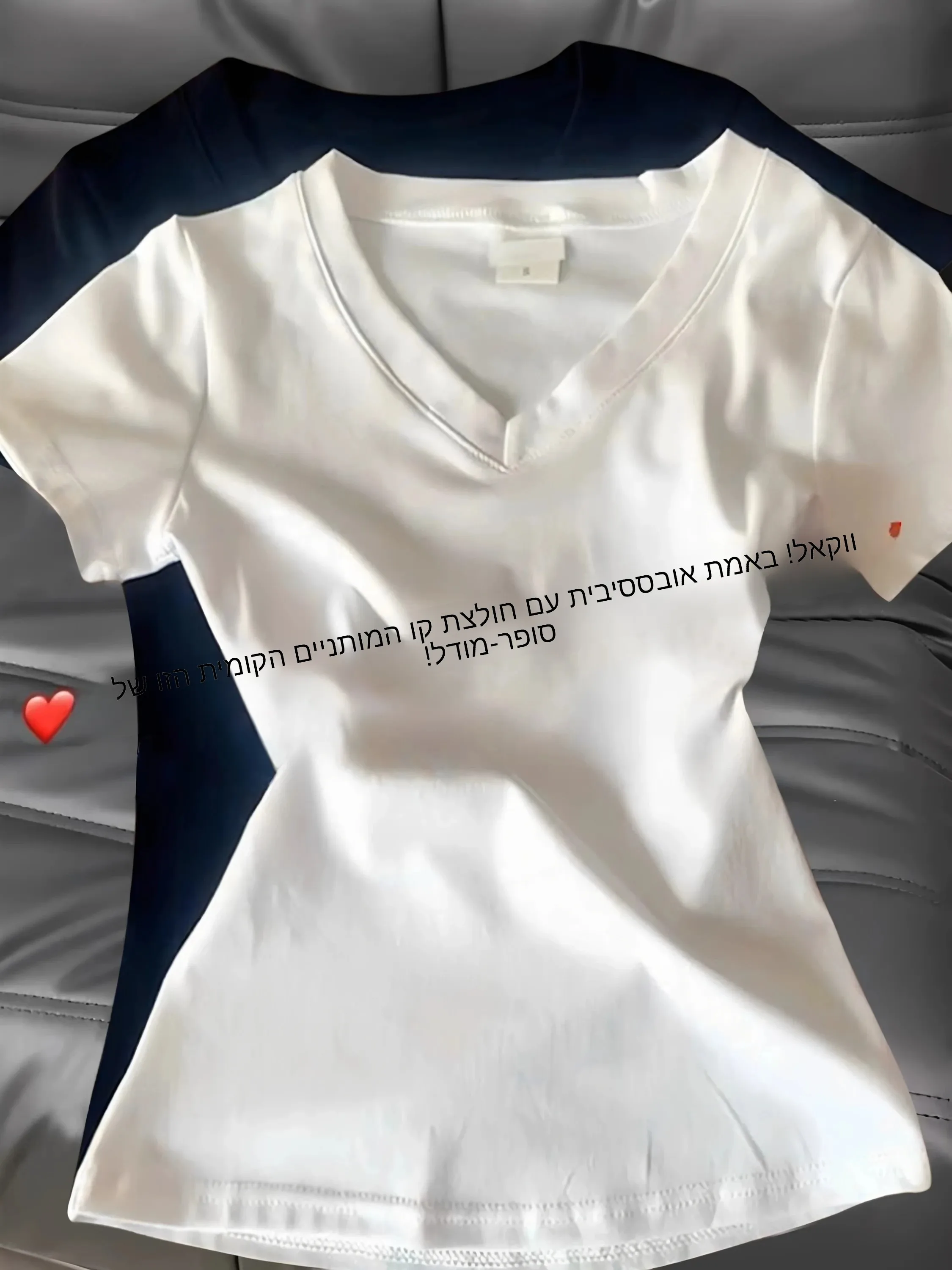 Summer Slim Fit Short Sleeve T-Shirt 95 Cotton V-Neck Regular Shoulder Thin Versatile Elastic Casual Top for plus Size Women
Summer Slim Fit Short Sleeve T-Shirt 95 Cotton V-Neck Regular Shoulder Thin Versatile Elastic Casual Top for plus Size Women