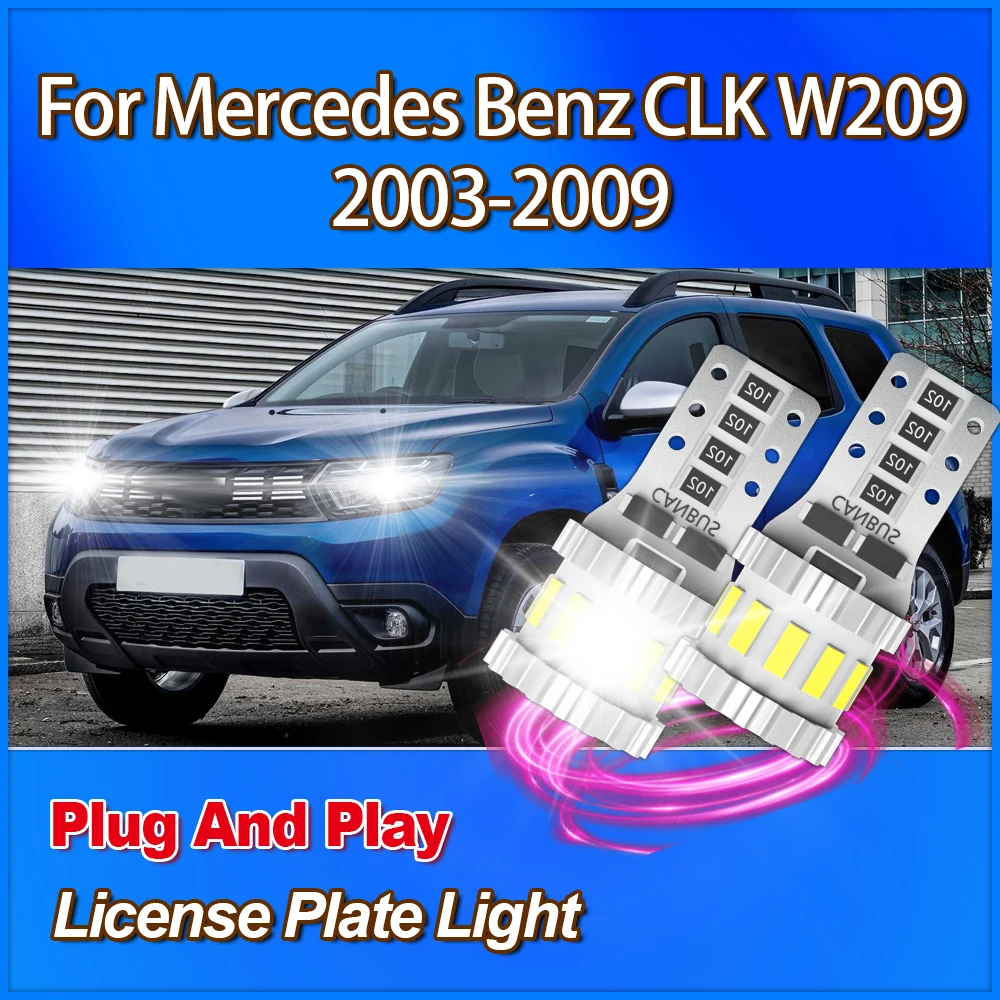 W5W T10 License Plate Light 3400LM LED Car 6000K Plug And Play 360 Degree Lighting 6000K For Mercedes Benz CLK W209 2003-2009
W5W T10 License Plate Light 3400LM LED Car 6000K Plug And Play 360 Degree Lighting 6000K For Mercedes Benz CLK W209 2003-2009