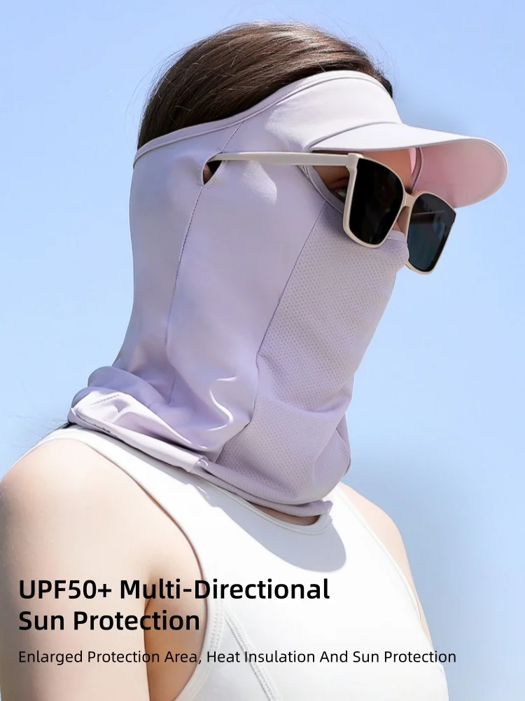 Women's Summer Ice-Silk Sun Protection Face Cover: Lightweight, Breathable Full-Face Outdoor Sun Hat / Face-Covering Scarf
Women's Summer Ice-Silk Sun Protection Face Cover: Lightweight, Breathable Full-Face Outdoor Sun Hat / Face-Covering Scarf