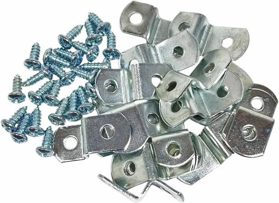 20 Pack 1/4" Canvas Offset Clips with Screws for Picture Frames, Heavy Duty
20 Pack 1/4" Canvas Offset Clips with Screws for Picture Frames, Heavy Duty