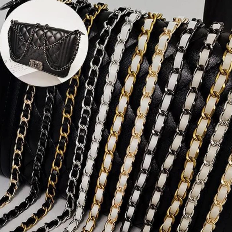 120cm Purse Chain Strap Crossbody Handbag Chains Replacement Leather Shoulder Bag Chain Straps Diy Women Girl Bag Part Accessory
120cm Purse Chain Strap Crossbody Handbag Chains Replacement Leather Shoulder Bag Chain Straps Diy Women Girl Bag Part Accessory
