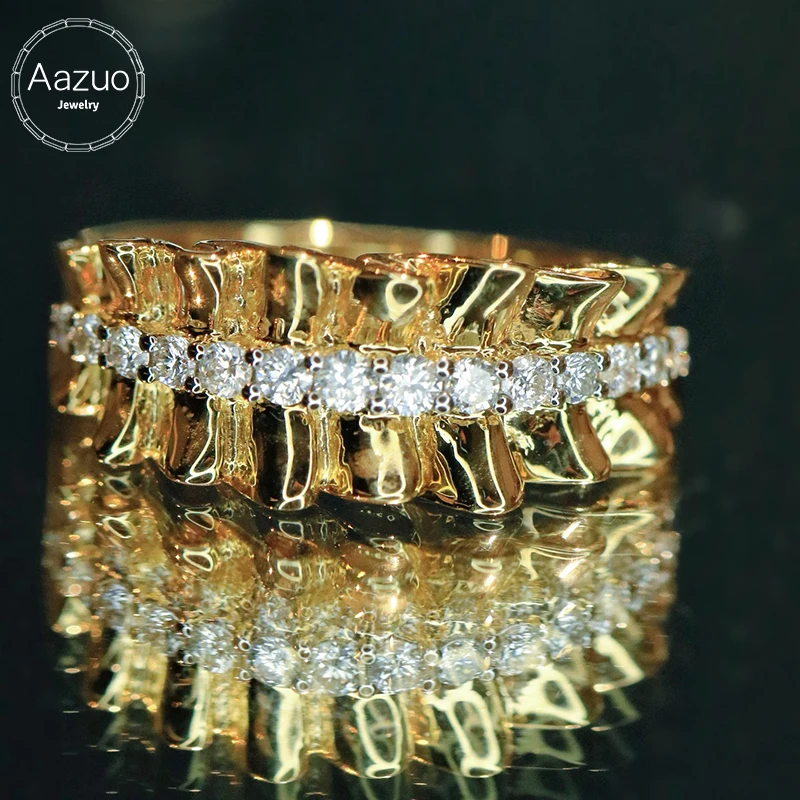 Aazuo Vintage Jewelry 18K Yellow Gold Diamonds Fashion Jewelry Skirt Fold Ring for Women And Girls Perfect for Special Occasions
Aazuo Vintage Jewelry 18K Yellow Gold Diamonds Fashion Jewelry Skirt Fold Ring for Women And Girls Perfect for Special Occasions