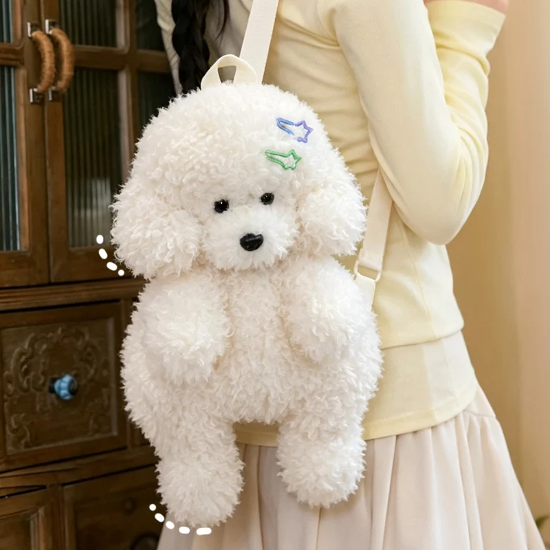 Kawaii Medusa Teddy Dog Plush Backpack 46cm Stuffed Animal Poodle Bag Girls Shoulders Bags Plush Student Schoolbags Backpack
Kawaii Medusa Teddy Dog Plush Backpack 46cm Stuffed Animal Poodle Bag Girls Shoulders Bags Plush Student Schoolbags Backpack