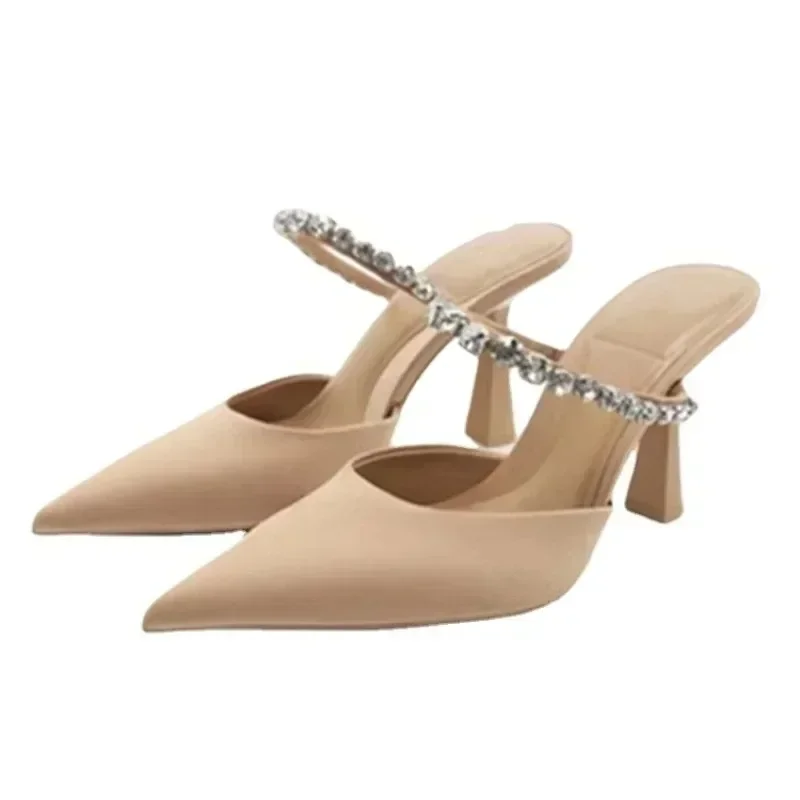 Rhinestone Heels Slingback High Heels Women Black Pumps 2024 Woman's Elegant Modern Heeled Sandals Pointed Party Stilettos
Rhinestone Heels Slingback High Heels Women Black Pumps 2024 Woman's Elegant Modern Heeled Sandals Pointed Party Stilettos