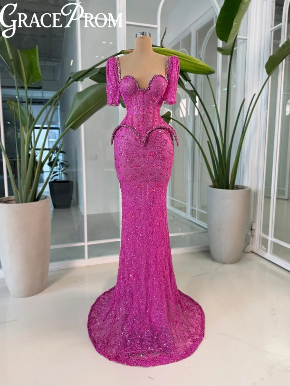 Luxury Beaded Lace Corset Evening Dress Elegant Floor-length Mermaid Wedding Party Gowns Customized Stylish Banquet Gowns
Luxury Beaded Lace Corset Evening Dress Elegant Floor-length Mermaid Wedding Party Gowns Customized Stylish Banquet Gowns