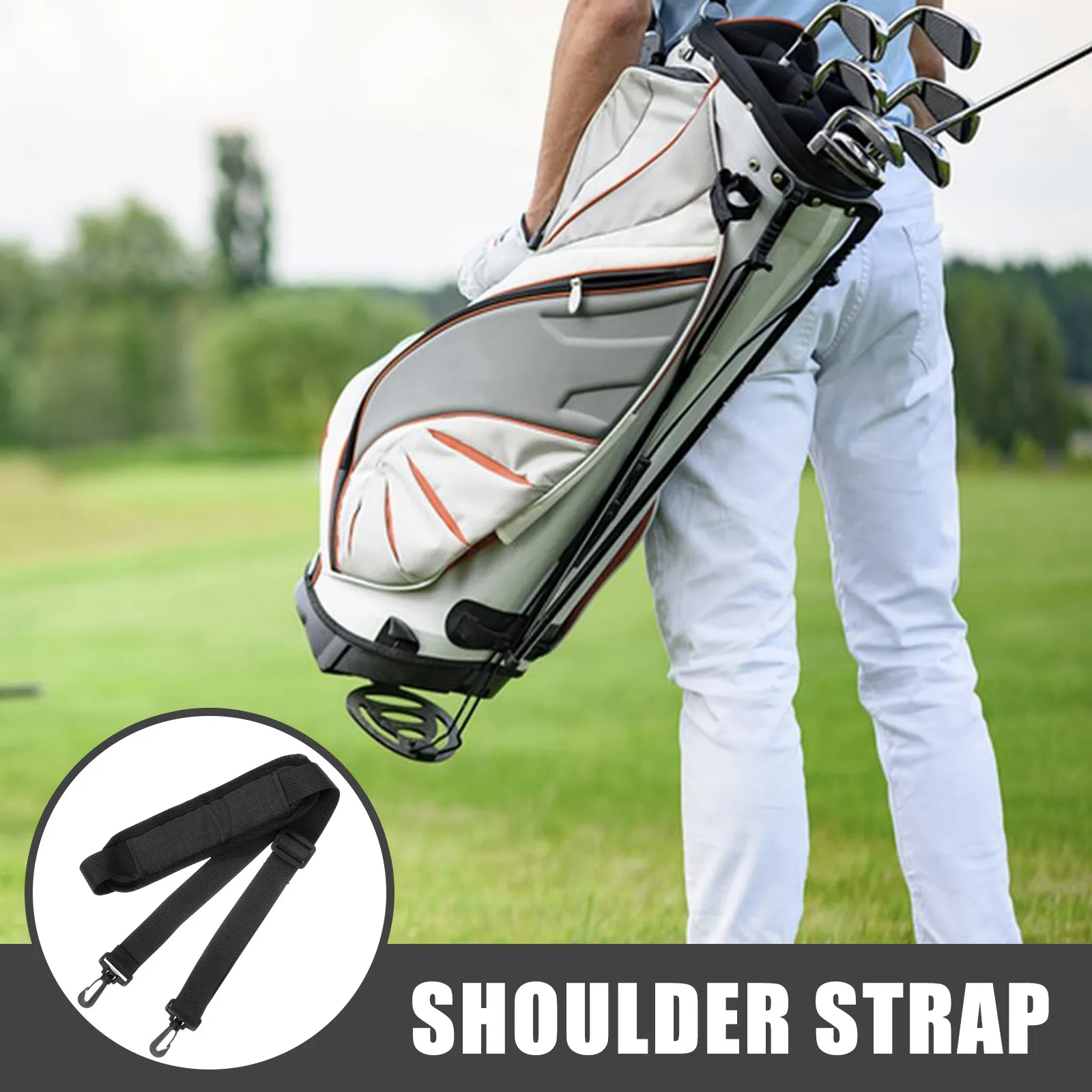 Universal Adjustable Shoulder Strap for Golf Bag Thick Padding Polyester Material Strap Replacement for Large Golf
Universal Adjustable Shoulder Strap for Golf Bag Thick Padding Polyester Material Strap Replacement for Large Golf
