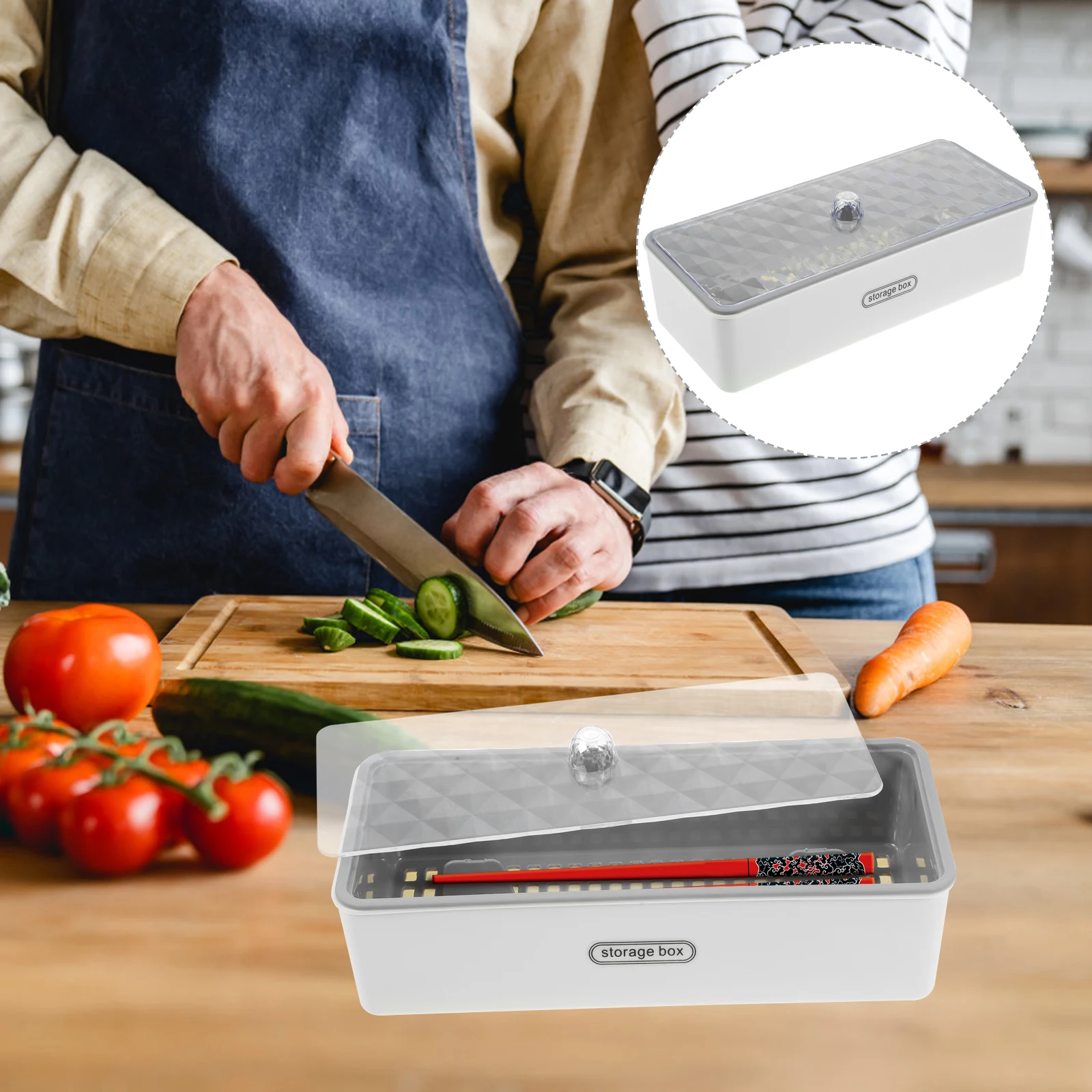 Draining Cutlery Box Storage Holder Kitchen Countertop Organizer Multi-Function Plastic Pp Lidded Chopsticks Case
Draining Cutlery Box Storage Holder Kitchen Countertop Organizer Multi-Function Plastic Pp Lidded Chopsticks Case