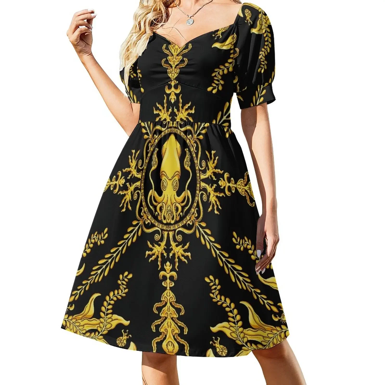 Designer Squid - Black Short-Sleeved Dress elegant party dresses for women 2025 party dress women elegant luxury womans clothing
Designer Squid - Black Short-Sleeved Dress elegant party dresses for women 2025 party dress women elegant luxury womans clothing