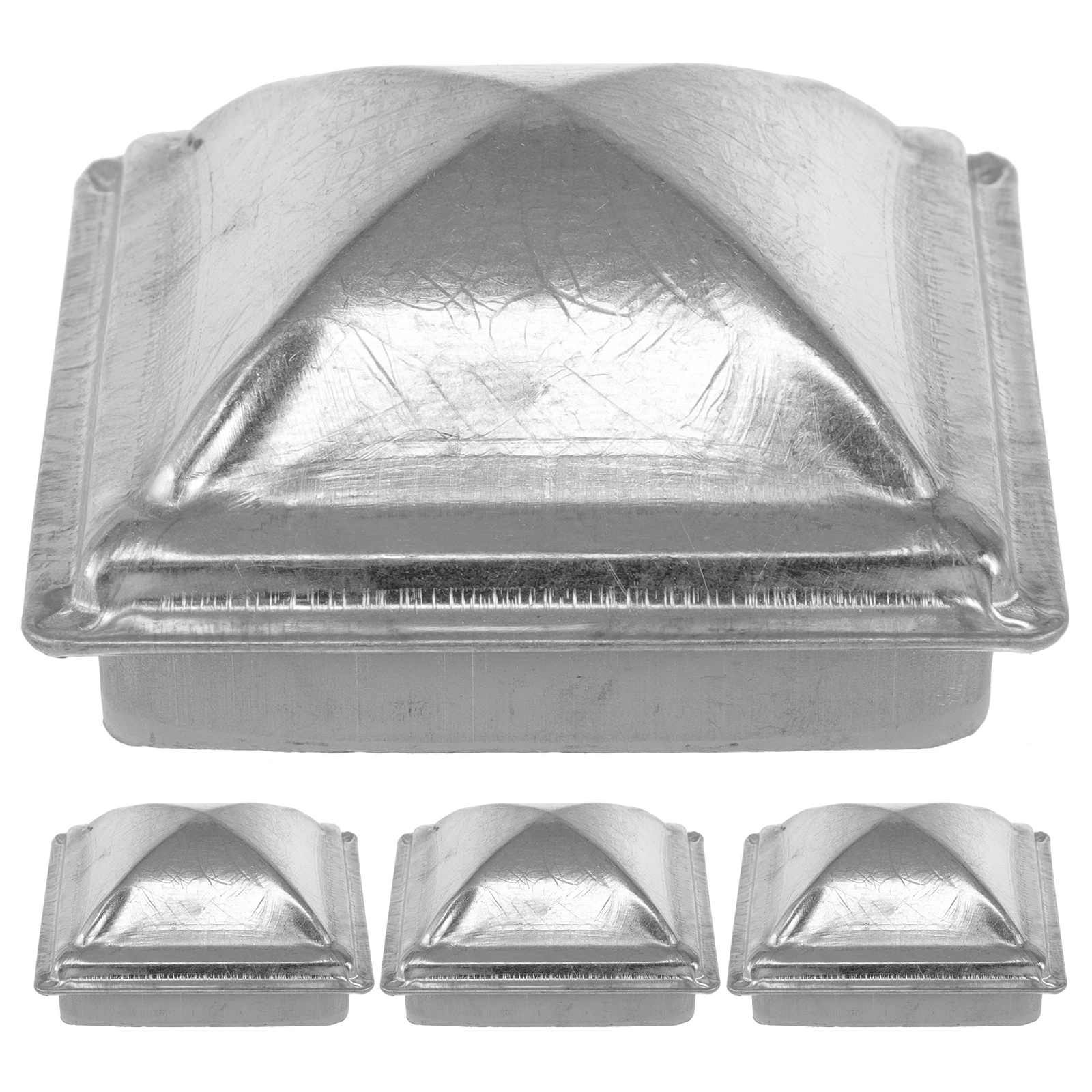 4pcs Iron Fence Post Caps for Decorative Railing Covers Durable Smooth Edges Traffic Barrier Column Gate Replacement Gardening
4pcs Iron Fence Post Caps for Decorative Railing Covers Durable Smooth Edges Traffic Barrier Column Gate Replacement Gardening