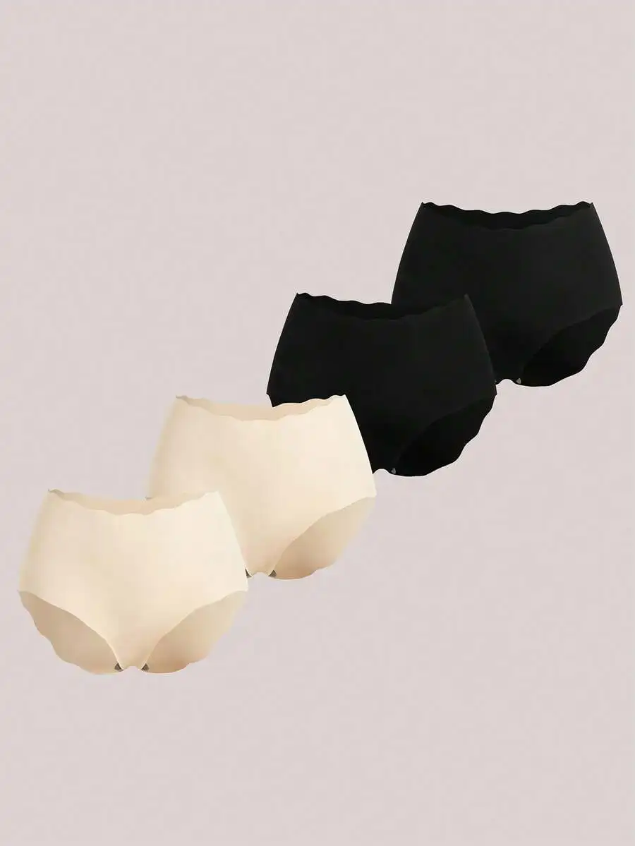 4pcs Seamless High Waisted Panties Solid Color Women Briefs
4pcs Seamless High Waisted Panties Solid Color Women Briefs