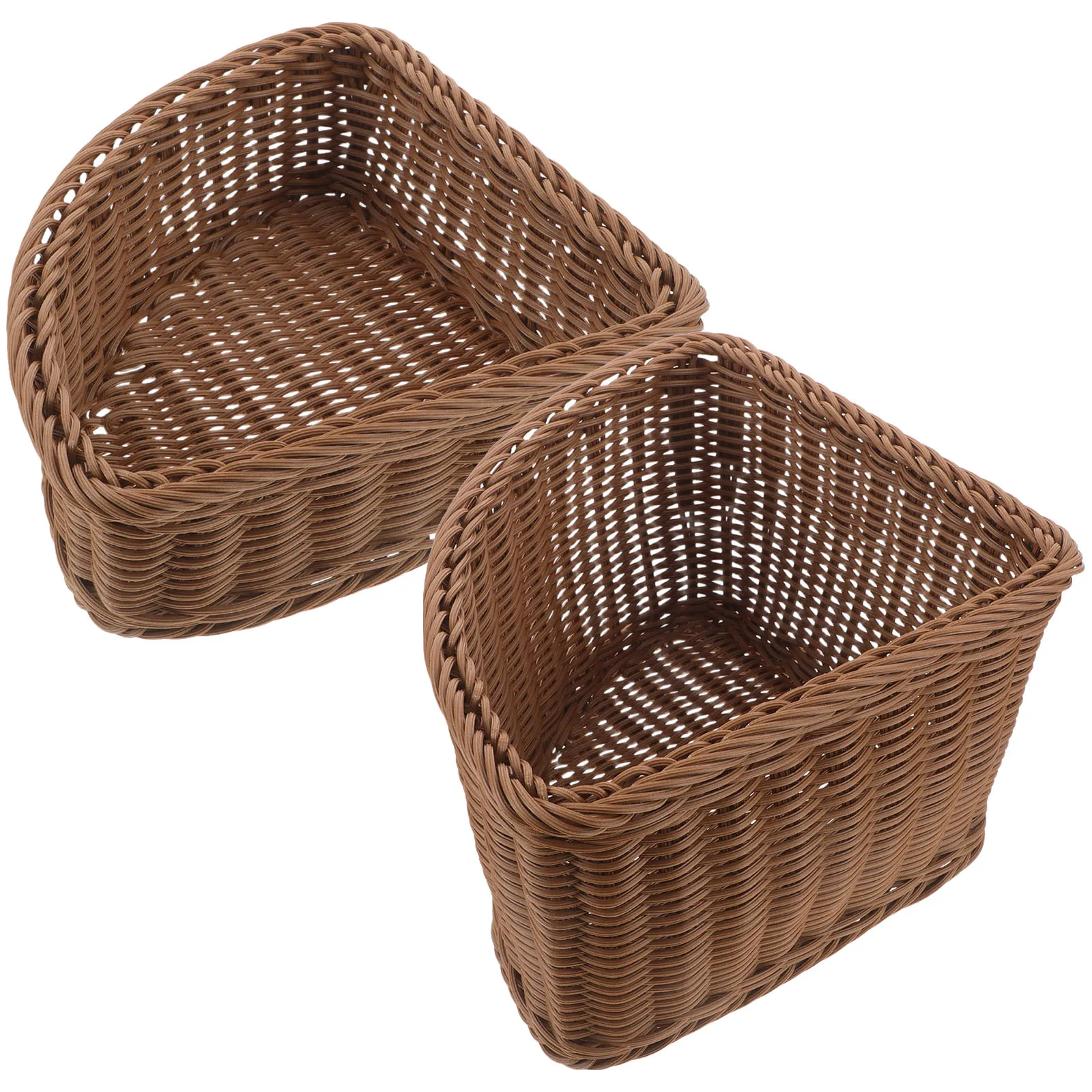 2Pcs Triangle Corner Storage Basket Imitation Rattan Woven Basket Closet Laundry Organizer Bedroom Space Efficient
2Pcs Triangle Corner Storage Basket Imitation Rattan Woven Basket Closet Laundry Organizer Bedroom Space Efficient