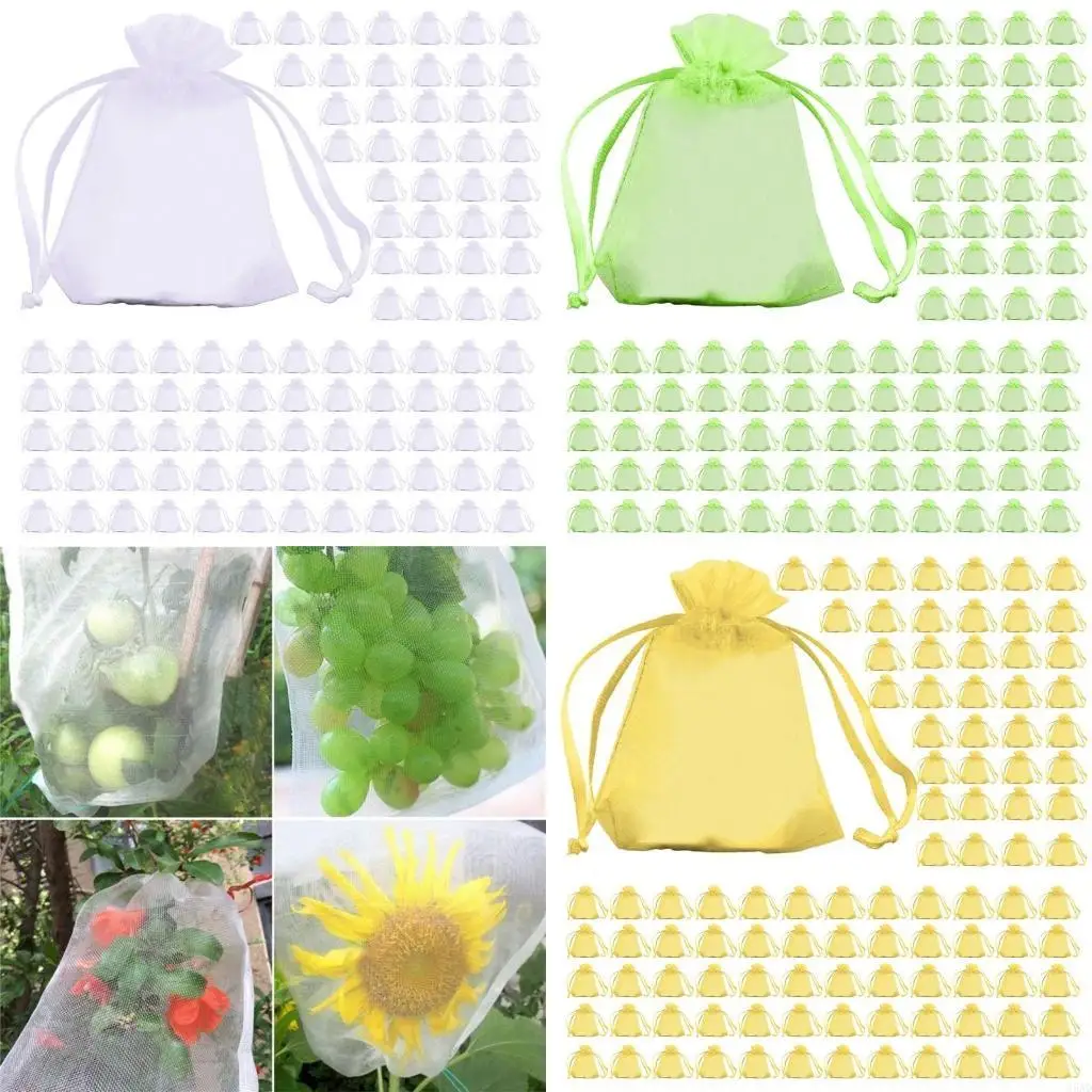 100Pcs Fruit Protective Bags Fruit Net Cover Drawstring Mesh Bags Barrier for Strawberry Blueberry Small Fruit C5AD
100Pcs Fruit Protective Bags Fruit Net Cover Drawstring Mesh Bags Barrier for Strawberry Blueberry Small Fruit C5AD