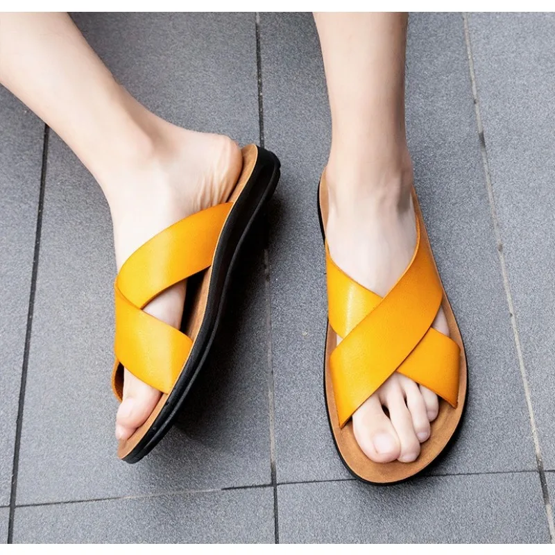 Men's Slippers Summer Large Size Outdoor Beach Casual Sandals Vintage Trend Men Shoes Flat Non-slip Comfortable Shoes Zapatillas
Men's Slippers Summer Large Size Outdoor Beach Casual Sandals Vintage Trend Men Shoes Flat Non-slip Comfortable Shoes Zapatillas