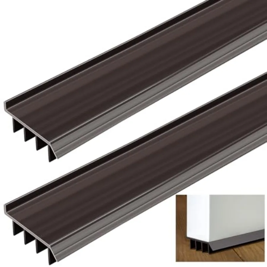Pcs Vinyl Door Bottom Adjustable Weatherstrip Door Bottom with Drip Cap Weatherproof Under Doors Seal for Gaps from 1/'' to 9/1
Pcs Vinyl Door Bottom Adjustable Weatherstrip Door Bottom with Drip Cap Weatherproof Under Doors Seal for Gaps from 1/'' to 9/1