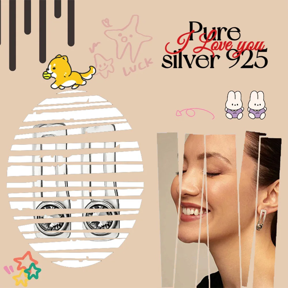 Spanish Fashion Geometric Pure Silver Earrings S925 no50 Women's Earrings Birthday Gift Preferred for Family
Spanish Fashion Geometric Pure Silver Earrings S925 no50 Women's Earrings Birthday Gift Preferred for Family