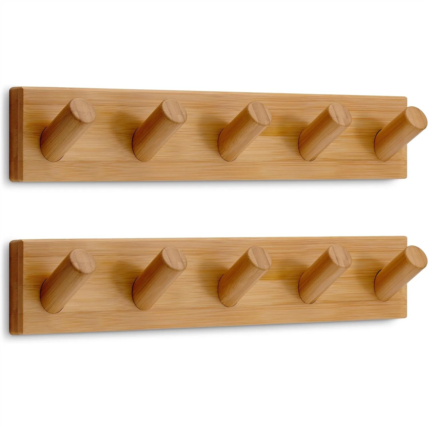 Wooden Wall Mounted Coat Rack With 5 Heavy Duty Hooks 2 Pack 16.5 Inch Modern Scandinavian Entryway Organizer
Wooden Wall Mounted Coat Rack With 5 Heavy Duty Hooks 2 Pack 16.5 Inch Modern Scandinavian Entryway Organizer