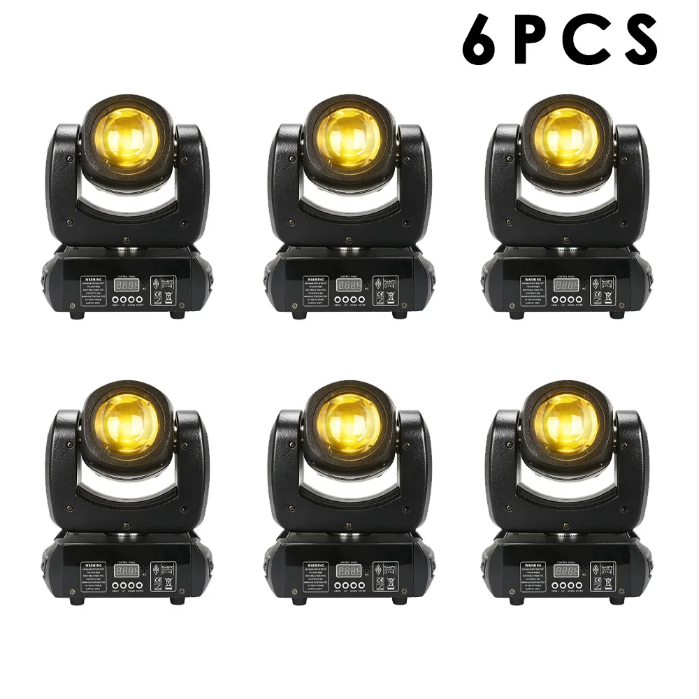 6pcs 100W LED Beam Spot with Gobo 18 Prism Moving Head DJ Disco Stage Lighting System DMX512 Music Control for Wedding Party
6pcs 100W LED Beam Spot with Gobo 18 Prism Moving Head DJ Disco Stage Lighting System DMX512 Music Control for Wedding Party