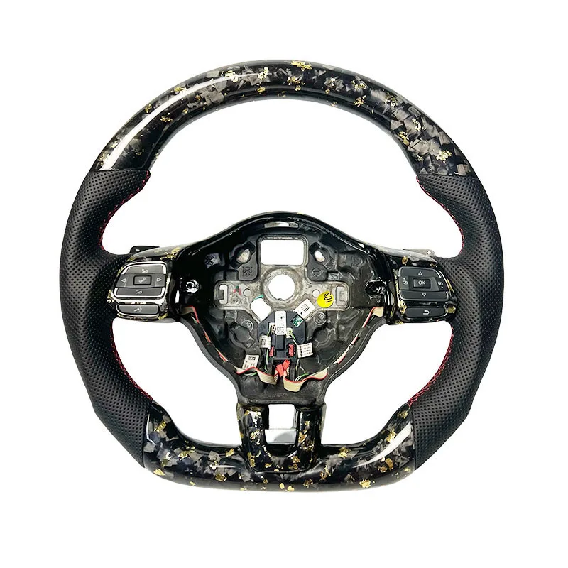 True gold forged carbon fiber perforated leather can be customized for steering wheel suitable forVolkswagen MK6 MK3 MK7 MK8
True gold forged carbon fiber perforated leather can be customized for steering wheel suitable forVolkswagen MK6 MK3 MK7 MK8
