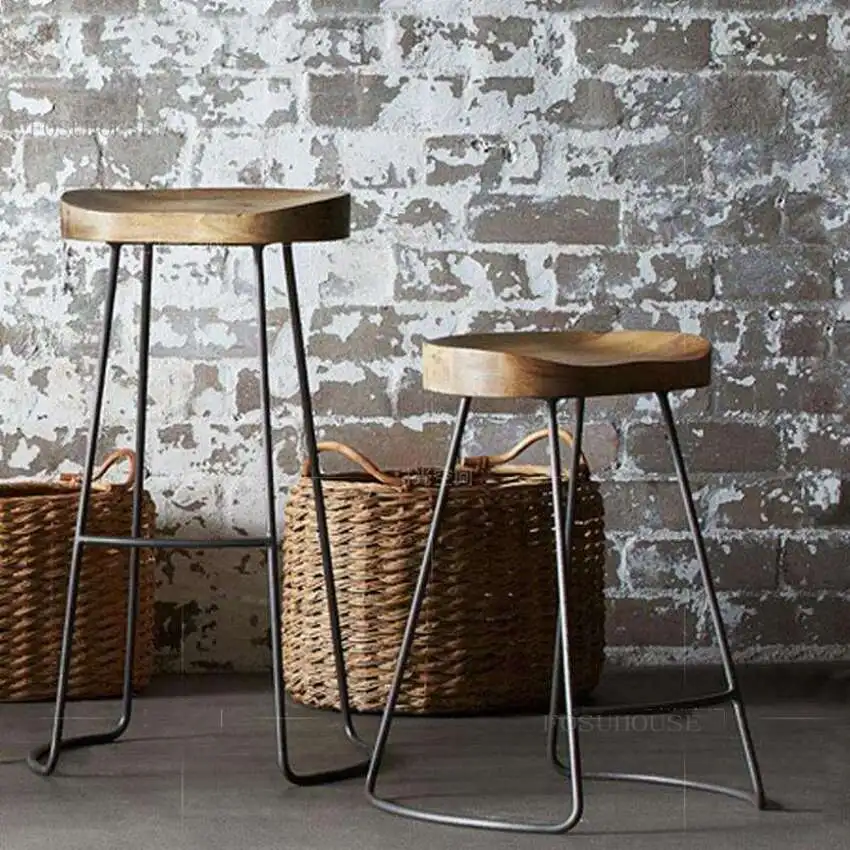 Post Iron Foot Stool Practical Solid Wood Surface Bar House Creative High Chair Coffee Industrial Style Bar Stool Bd
Post Iron Foot Stool Practical Solid Wood Surface Bar House Creative High Chair Coffee Industrial Style Bar Stool Bd