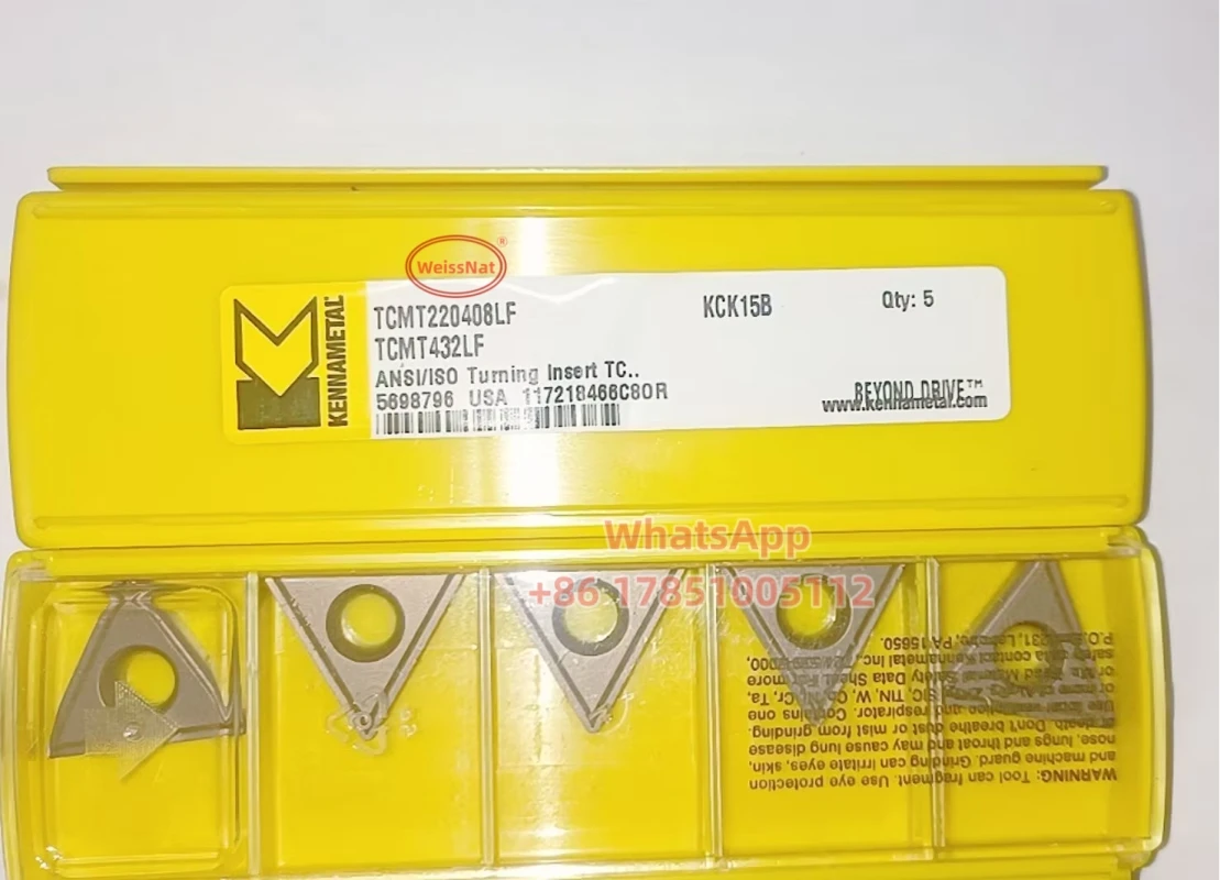 KENNAMETAL TCMT220408LF KCK15B KC5010 KC850 Carbide inserts TCMT432LF Turning Insert
KENNAMETAL TCMT220408LF KCK15B KC5010 KC850 Carbide inserts TCMT432LF Turning Insert