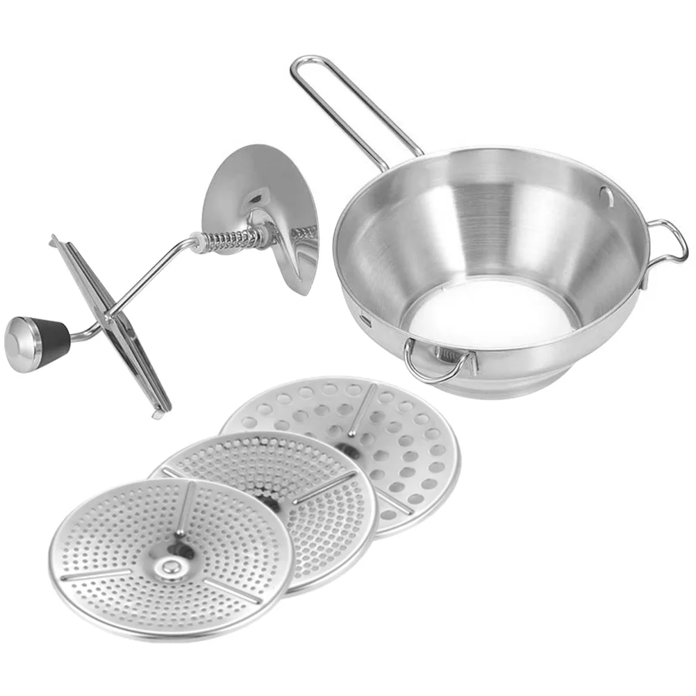 Food Blender Crank Mashed Potato Masher Fruit Pressing Tool Ricer Stainless Steel Creative Mincer Baby
Food Blender Crank Mashed Potato Masher Fruit Pressing Tool Ricer Stainless Steel Creative Mincer Baby