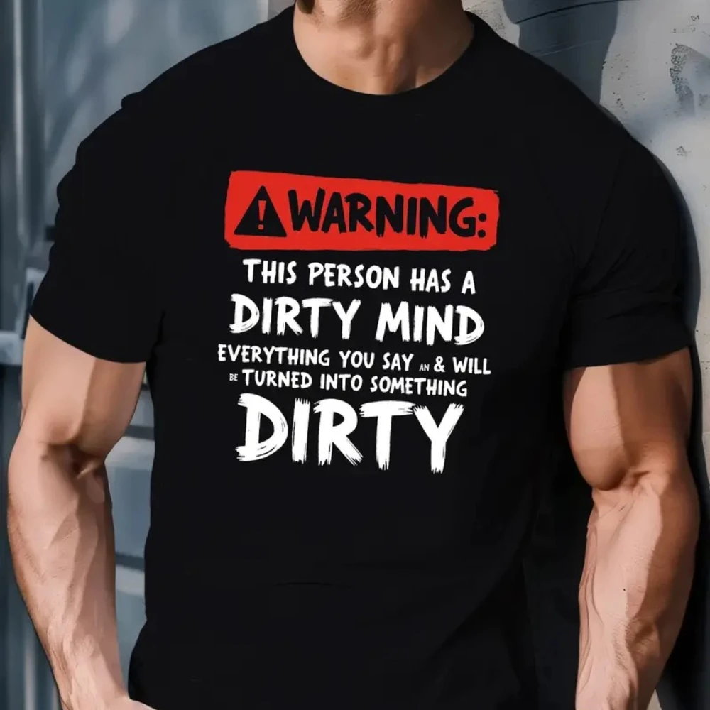 Мужская одежда Мужские футболки Унисекс Предупреждающая мужская футболка с коротким рукавом - 220 г Унисекс Harajuku Y2K High Street Fashion Trend
Мужская одежда Мужские футболки Унисекс Предупреждающая мужская футболка с коротким рукавом - 220 г Унисекс Harajuku Y2K High Street Fashion Trend