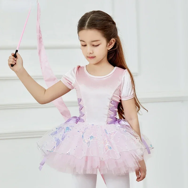 Ballet Dance Costumes Girls Kids Velvet Embroidered Gymnastics Leotards Dance Wear Ballet Outfit Tutu Dress Stage Performance
Ballet Dance Costumes Girls Kids Velvet Embroidered Gymnastics Leotards Dance Wear Ballet Outfit Tutu Dress Stage Performance