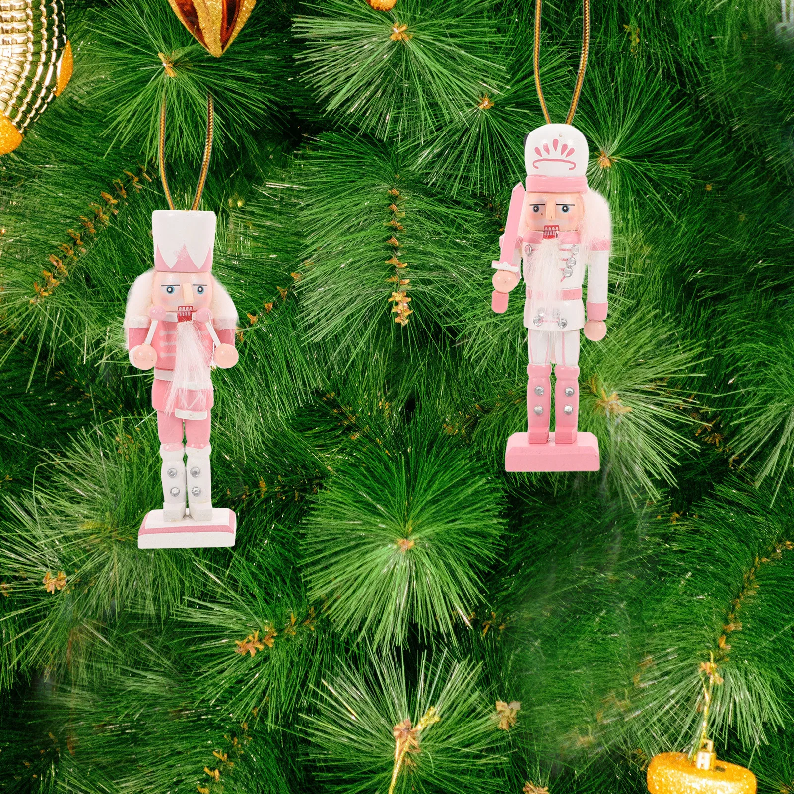 4Pcs Wooden Nutcracker Decorations Christmas Hanging Pendants Desktop Adornment for Home Office Cafe Xmas Tree Ornament
4Pcs Wooden Nutcracker Decorations Christmas Hanging Pendants Desktop Adornment for Home Office Cafe Xmas Tree Ornament