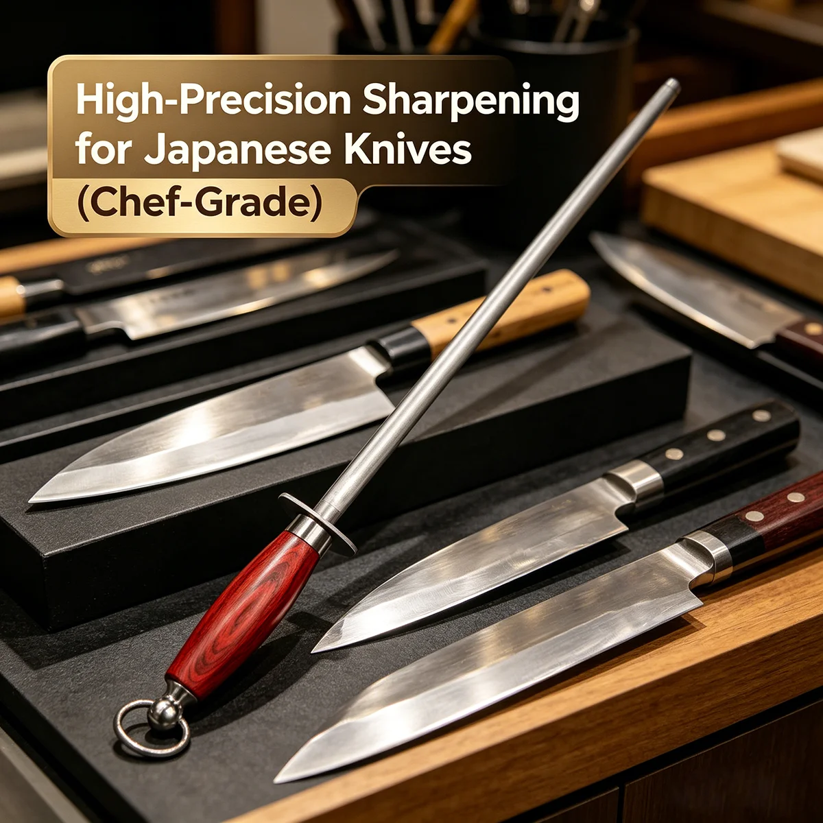 Butcher Sharpening Steel, Professional Knife Sharpener, Fast Sharpening Stick for Home & Commercial Kitchen Tools
Butcher Sharpening Steel, Professional Knife Sharpener, Fast Sharpening Stick for Home & Commercial Kitchen Tools