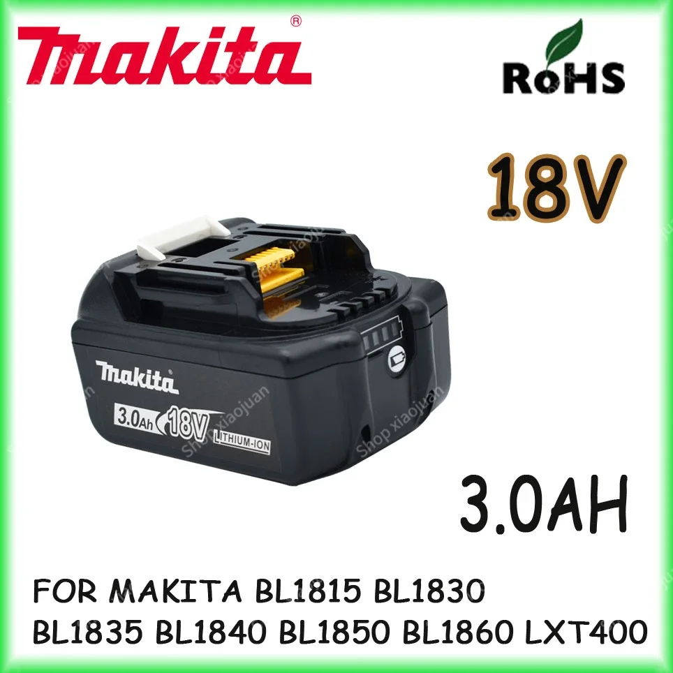 3000mAh100% Original Makita 18V 3.0Ah Rechargeable Power Tools Battery With LED Li-ion Replacement BL1860B BL1860 BL1850 300mAh
3000mAh100% Original Makita 18V 3.0Ah Rechargeable Power Tools Battery With LED Li-ion Replacement BL1860B BL1860 BL1850 300mAh