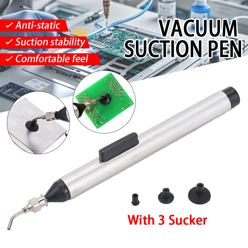 Набор вакуумных всасывающих ручек IC SMD, вакуумная всасывающая ручка для удаления присоски, насос, инструмент для демонтажа Сосающая ручка с 3-мя насадками
Набор вакуумных всасывающих ручек IC SMD, вакуумная всасывающая ручка для удаления присоски, насос, инструмент для демонтажа Сосающая ручка с 3-мя насадками