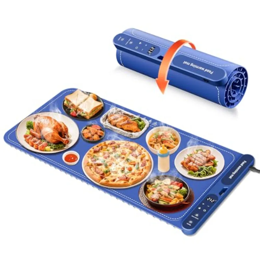Warming Mat for Food Extra Large 32"x15", Electric Silicone Food Warmer Trays for Chafing Dishes and Buffet, Portable Counterto
Warming Mat for Food Extra Large 32"x15", Electric Silicone Food Warmer Trays for Chafing Dishes and Buffet, Portable Counterto