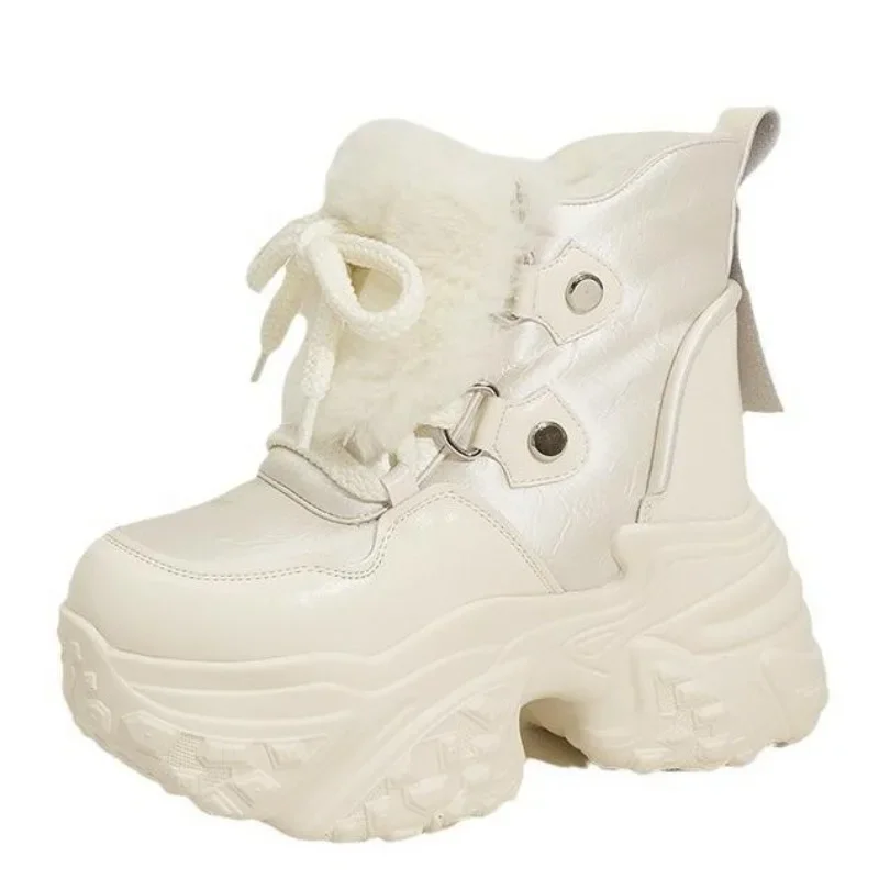 10CM New Microfiber Leather Fashion Women Ankle Booties Platform Wedge Flats Winter Plush Autumn Spring Warm Shoes Chimney
10CM New Microfiber Leather Fashion Women Ankle Booties Platform Wedge Flats Winter Plush Autumn Spring Warm Shoes Chimney
